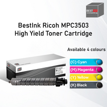 Load image into Gallery viewer, Singapore Stock Bestink MPC3503 Black Cyan Magenta Yellow Toner
