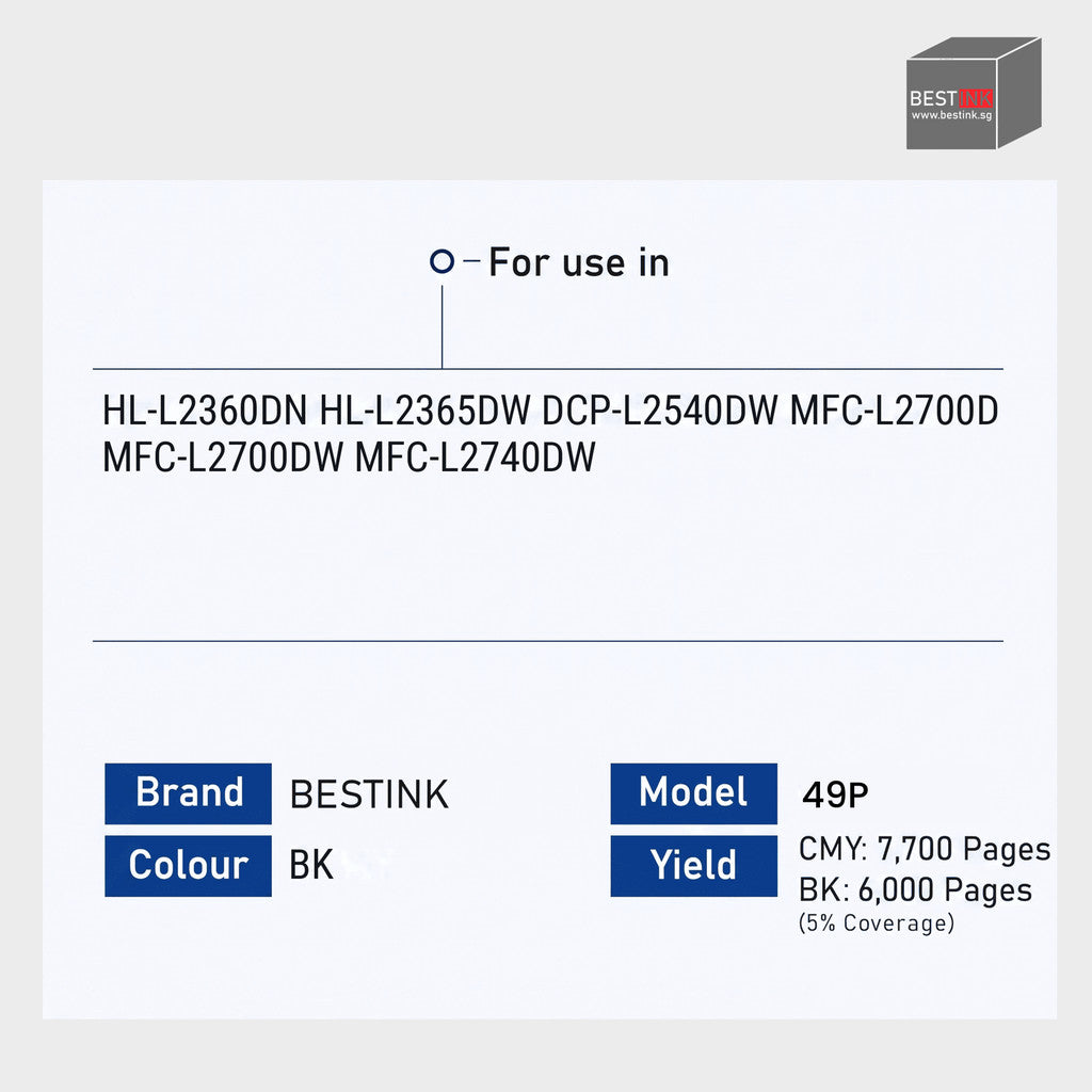 Bestink T49P ink compatible with Epson SureColor SC-F130 and SC-F530 sublimation printers