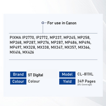 Load image into Gallery viewer, Bestink PG-810XL CL-811XL Black Cyan Magenta Yellow High Yield Ink Cartridge