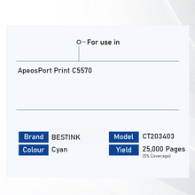 Load image into Gallery viewer, Bestink CT203402 CT203403 CT203404 CT203405 Toner for use in ApeosPort Print C5570