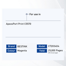 Load image into Gallery viewer, Bestink CT203402 CT203403 CT203404 CT203405 Toner for use in ApeosPort Print C5570