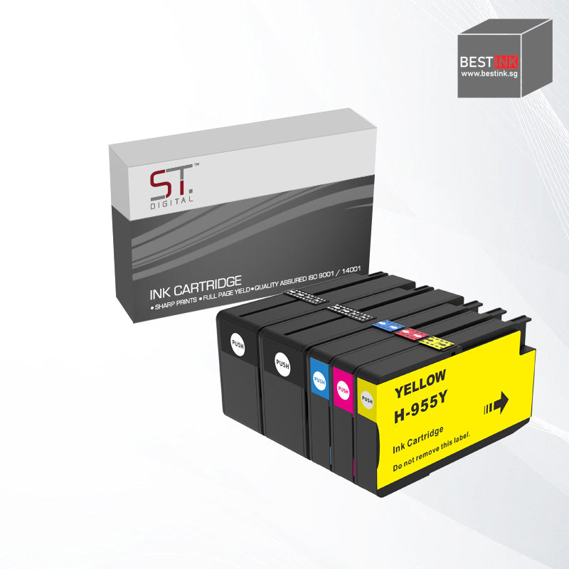 Bestink 955 Black Cyan Magenta Yellow Standard Ink Cartridges 955 955xl