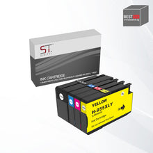Load image into Gallery viewer, Bestink 955XL Black Cyan Magenta Yellow High Yield Color Ink Cartridges 955 955xl