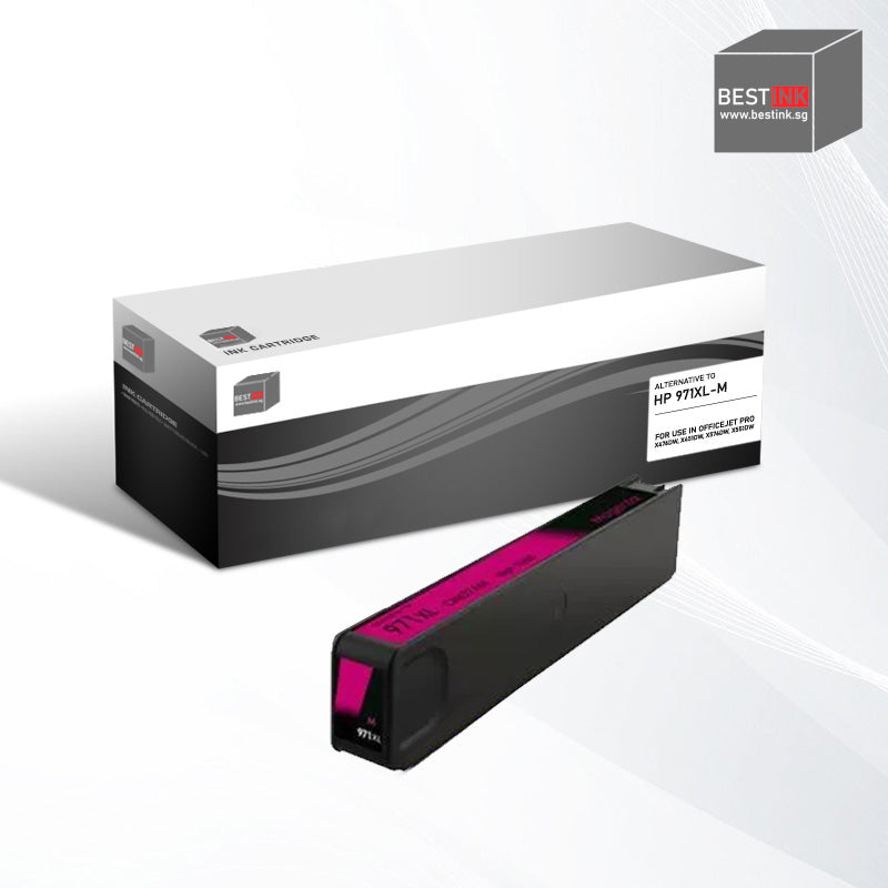 Bestink 970XL 971XL High Yield Black Cyan Magenta Yellow Ink Cartridge for use in Officejet Pro X476dw X451dw X576dw X551dw 476dw 451dw 576dw 551dw