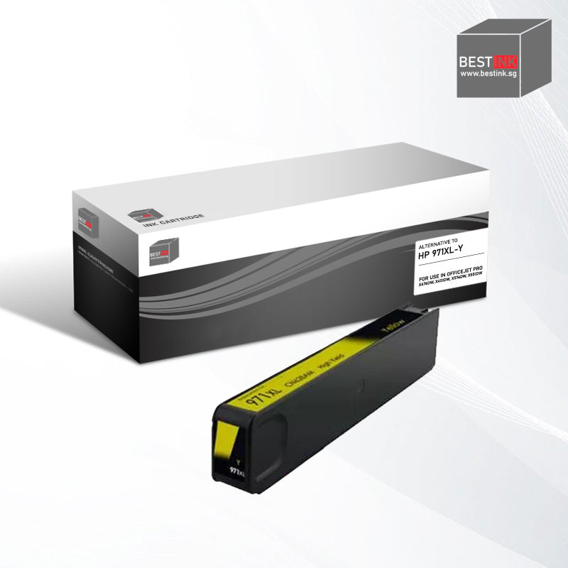 Bestink 970XL 971XL High Yield Black Cyan Magenta Yellow Ink Cartridge for use in Officejet Pro X476dw X451dw X576dw X551dw 476dw 451dw 576dw 551dw