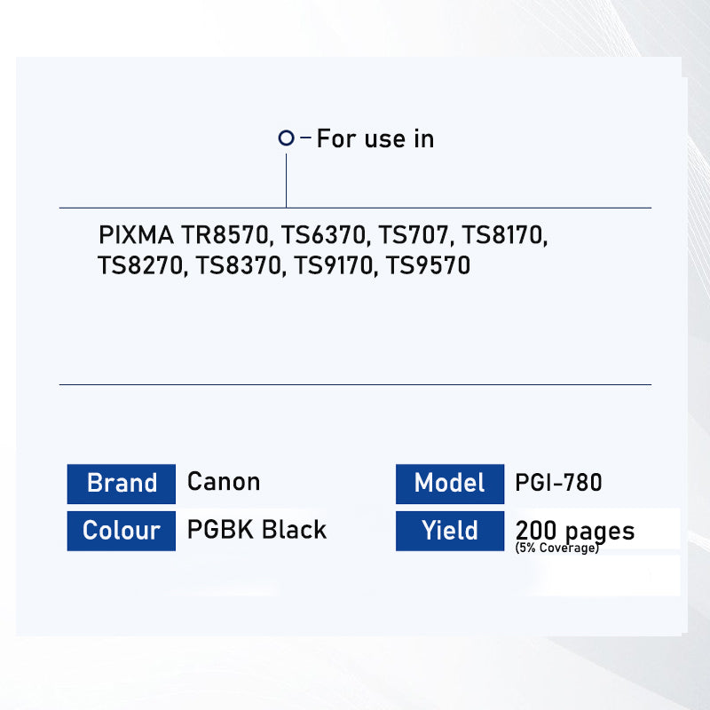 Bestink Black Cyan Magenta Yellow Photo Blue PGI-780 PGBK CLI-781 780 781 High Quality Color Ink